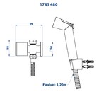 Ducha Higiênica Com Derivação Elo Preto Fosco Fani