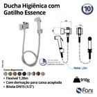 Ducha Higiênica Com Derivação Essence Preto Fosco Fani