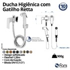 Ducha Higiênica Com Derivação Retta Rose Gold Fani