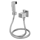 Ducha Higiênica Com Desviador Cromado Quadrado 1/4 De Volta