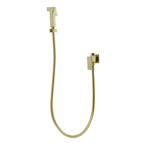 Ducha Higiênica Com Gatilho De Metal E Flexível Dourado