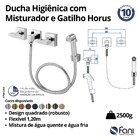Ducha Higiênica Com Misturador Horus Cromado Fani