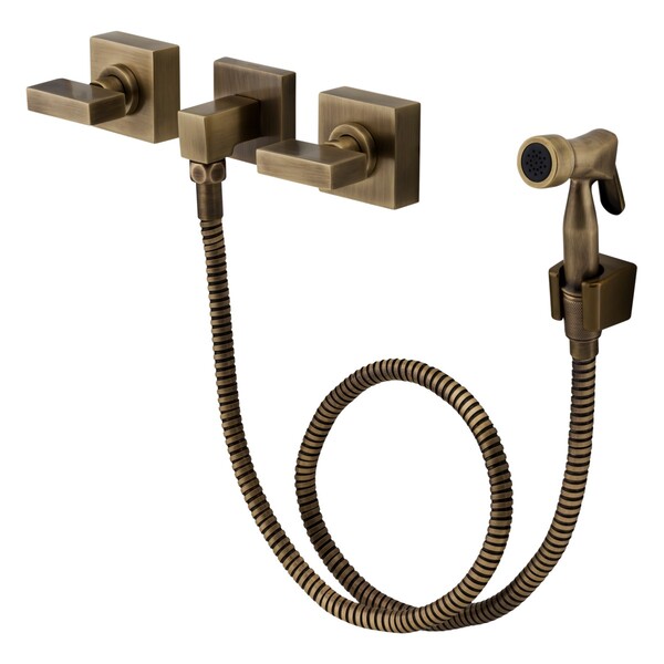 Ducha Higiênica Com Misturador Horus Ouro Velho Fani