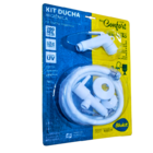 Ducha Higiênica Com Registro Desviador Abs Branca 1,20m Blukit