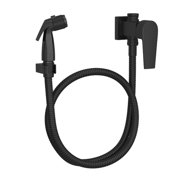 Ducha Higiênica com Registro e Derivação Metal 10m Level 1984BL26 Black Matte Deca