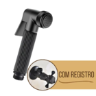 Ducha Higiênica Com Registro Vintage Preto