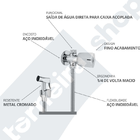 Ducha Higiênica Completa Com Registro Derivação 2 Saídas 1/4