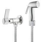 Ducha Higiênica Completa Cromada com Registro 1/4 Volta, Mang