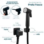 Ducha Higiênica Completa Preto Fosco Abs Chuveirinho Íntimo B