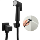 Ducha Higiênica Completa Preto Fosco Abs Chuveirinho Íntimo B