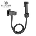 Ducha Higiênica Completa Quadrada Preta Fosco Black Matte