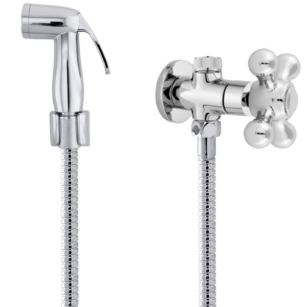 Ducha Higiênica Completa Registro Com Derivação 2 Saídas 1/4