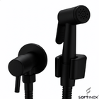 Ducha Higiênica Completa Toda Em Metal Com Acabamento Preto F