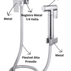 Ducha Higienica Cromada