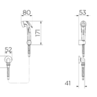 Ducha Higiênica Docol Luxo 57972 Ouro Escovado