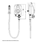 Ducha Higiênica Elétrica Plástico 127V (110V) 120 cm 3T 7560030 Lorenzetti