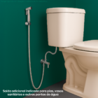 Ducha Higienica Escovada Inox 304 Registro Com Derivação Mang