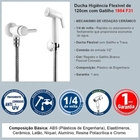 Ducha Higiênica Flexível 1984 F31 Branca Lorenzetti