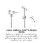 Ducha Higiênica Flexível 1984 F31 Branca Lorenzetti