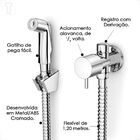 Ducha Higienica Incepa New Com Derivaçao Cromada B5004igcrb