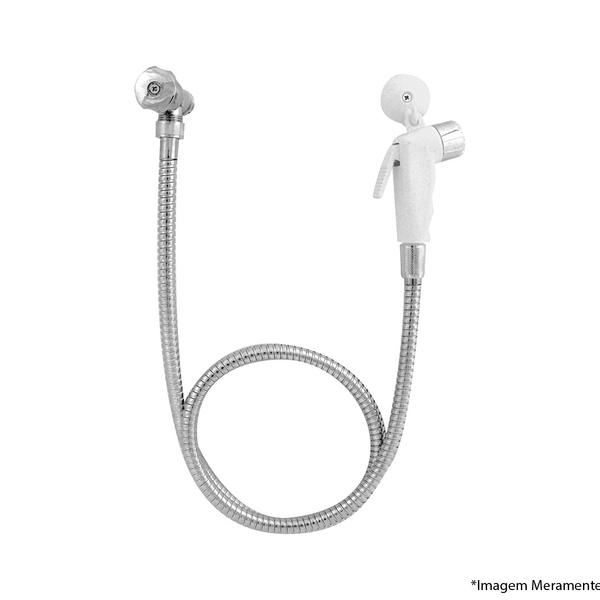 Ducha Higienica Inox Crom C-registro Blister