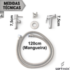 Ducha Higiênica íntima Chuveirinho Banheiro Completa 100% Met