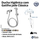 Ducha Higiênica Jade Clássica Rose Gold Fani