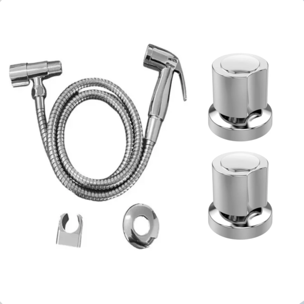 Ducha Higienica Lavatorio 1/4 De Volta + 2 Acabamentos C40