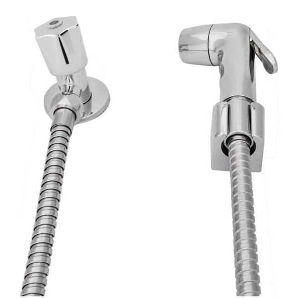 Ducha Higiênica Luxo Abs Cromada Acionamento 1/4 D Volta Del