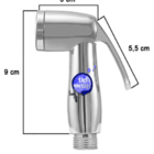 Ducha Higiênica Luxo Abs Cromada Acionamento 1/4 D Volta Del