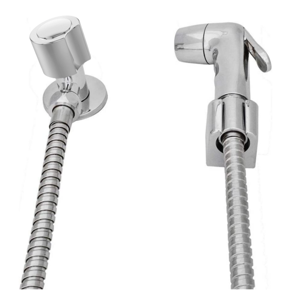 Ducha Higiênica Luxo Abs Cromada Acionamento 1/4 D Volta Del