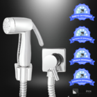 Ducha Higiênica Luxo Acabamento Quadrado Cromado 1/4 Volta