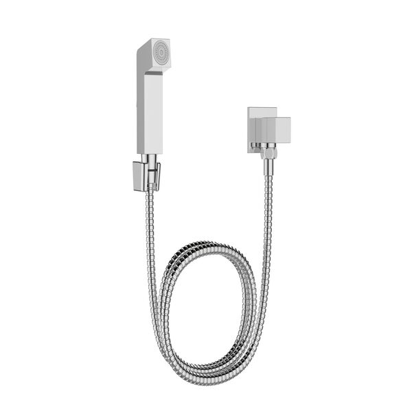 Ducha Higiênica Metal por Interruptor 1,2m Econobanho Quadrado EB-98041-CR Jiwi