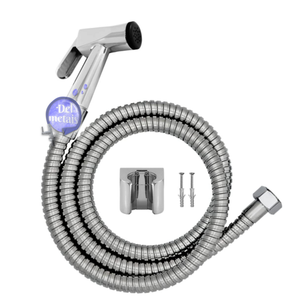 Ducha Higiênica Metal Gatilho Mangueira 1,20 Mt Sem Registro