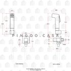 Ducha Higiênica Para Banheiro Jacuí Pingoo.casa - Dourado Rose