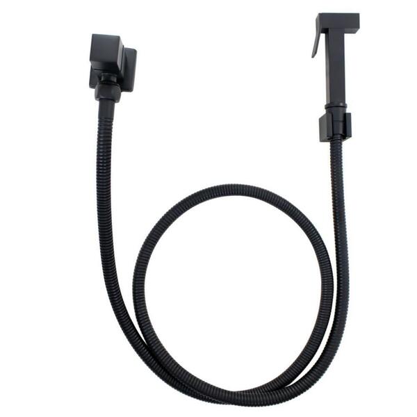 Ducha Higiênica Para Bidê Preto Fosco Nias Luxo