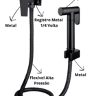 Ducha Higienica Preto Fosco