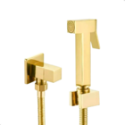 Ducha Higiênica Quadrada 1,2 Metros Metal Dourada