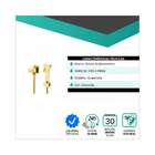 Ducha Higiênica Quadrada 1,2 Metros Metal Dourada