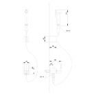 Ducha Higiênica Quadrada Cromada Com Derivação 1/4v