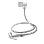 Ducha Higiênica Quadrada em ABS Cromado com Registro 1/4 Volta