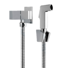 Ducha Higiênica Quadrada Em Metal Completa