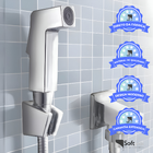 Ducha Higiênica Quadrada Em Metal Softinox