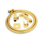 Ducha Higiênica Quadrada Inox Dourada