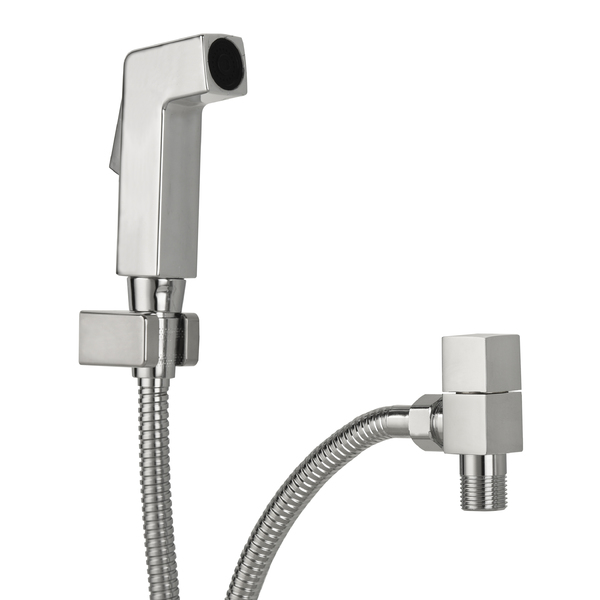 Ducha Higiênica Quadrada Metal Cromada Deluxe 1/4