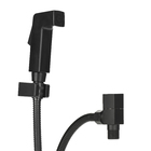 Ducha Higiênica Quadrada Metal Preta Deluxe 1/4