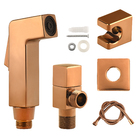 Ducha Higiênica Quadrada Metal Rose Deluxe 1/4