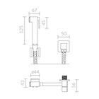 Ducha Higiênica Rubinettos Com Mangueira De 1m 11blmrb9500c