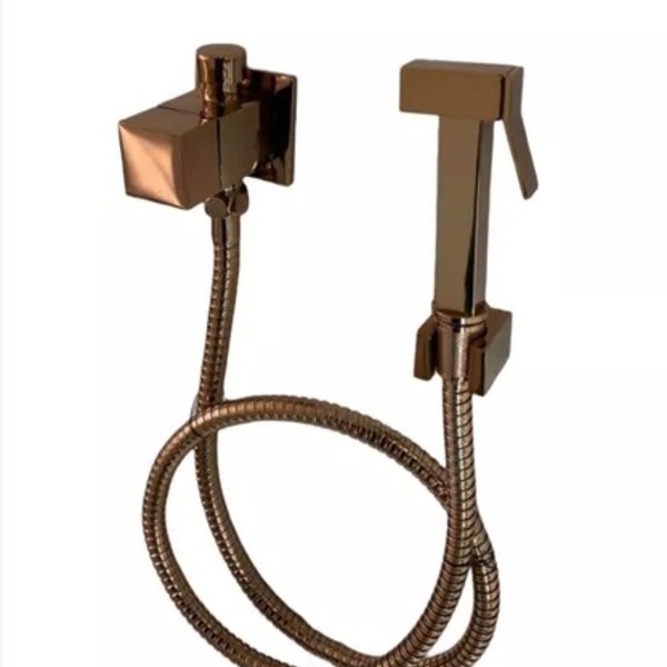 Ducha Higiênica Samer Metais Quadrado Com Derivação Adaptador