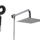 Ducha Inox 304 20 Cm Com Chuveirinho De Mão Com 3 Jatos Em Abs